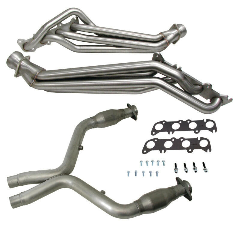 BBK 11-14 Ford Mustang GT 1-3/4 Long Tube Headers w/High Flow Catted X-Pipe (304 Stainless Steel) Headers & Manifolds BBK