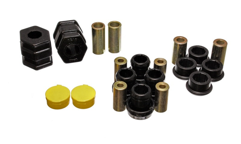Energy Suspension 99-00 Honda Civic Si Black Front Control Arm Bushing Set Bushing Kits Energy Suspension