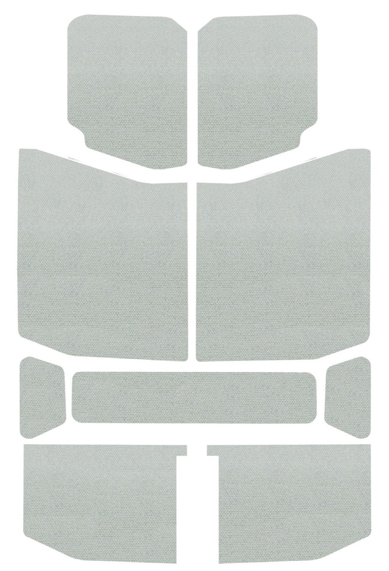 DEI 18-23 Jeep Wrangler JL 4-Door Boom Mat Headliner - 9 Piece - White Hard Top Accessories DEI