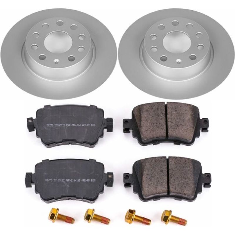 Power Stop 15-18 Volkswagen Golf Rear Z23 Evolution Sport Coated Brake Kit Brake Kits - Performance D&S PowerStop