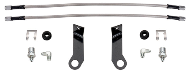Wilwood 15-21 Toyota 4Runner Flexline Kit 14in M10-1.00 IF 1/8-27 NPT w/ Bracket Brake Line Kits Wilwood