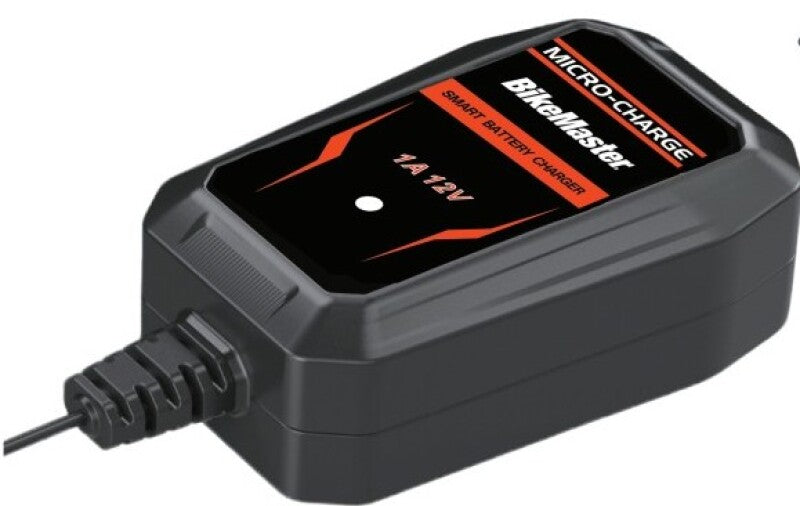 BikeMaster 1 Amp Smart Micro Charger Battery Maintainer - 12V Battery Chargers BikeMaster