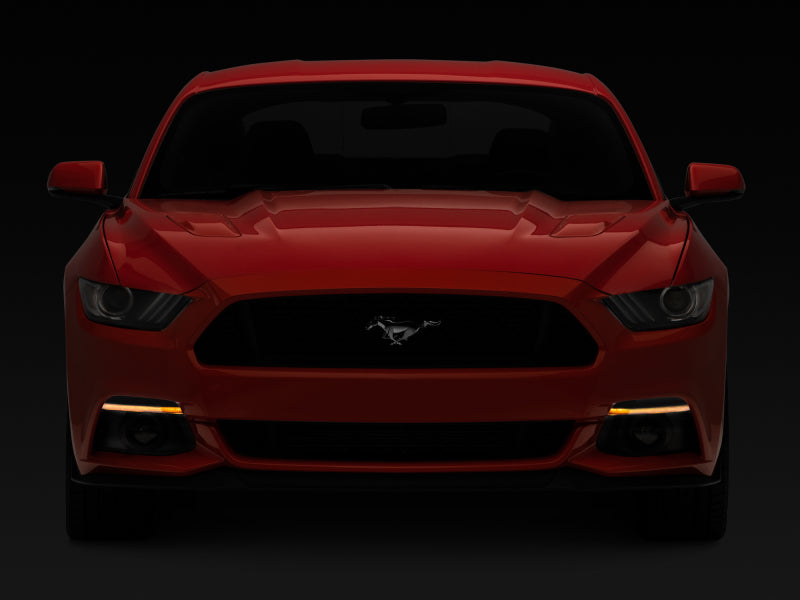 Raxiom 15-17 Ford Mustang Axial Series LED Sequential Turn Signals (Smoked) Headlights Raxiom