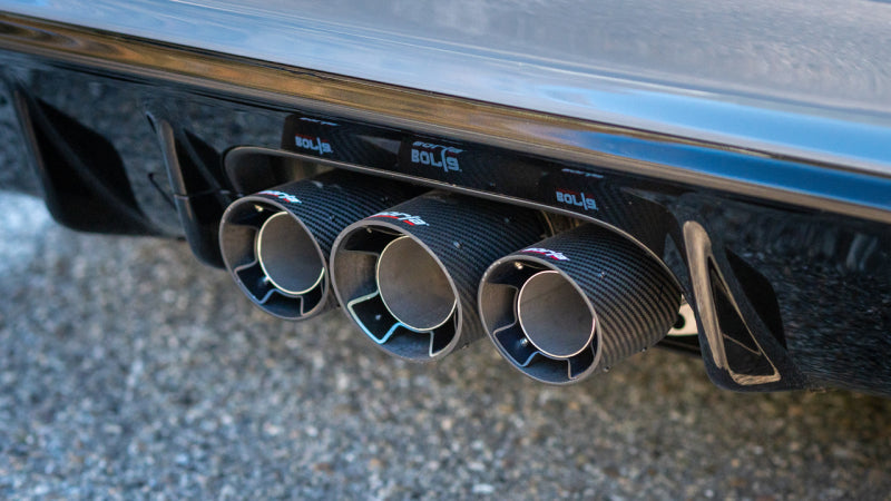 Borla 2023 Honda Civic Type R MT ATAK Catback Exhaust w/ 4in Black Anodized Carbon Fiber Tips Catback Borla