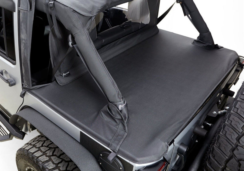 Rampage 2007-2018 Jeep Wrangler(JK) 2-Door Tonneau Cover - Black Diamond Soft Tops Rampage