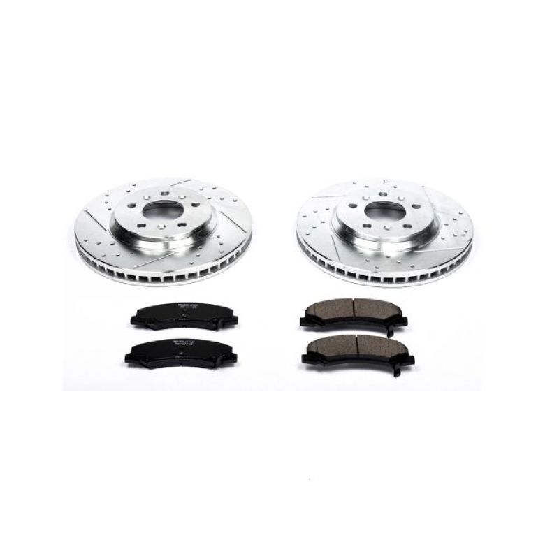 Power Stop 06-11 Buick Lucerne Front Z23 Evolution Sport Brake Kit Brake Kits - Performance D&S PowerStop