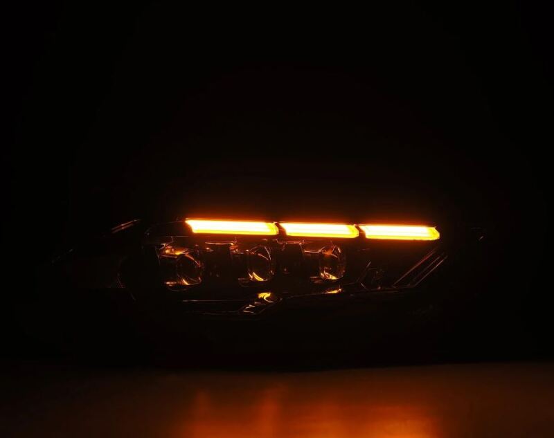 AlphaRex 18-20 Ford Mustang NOVA LED Proj Headlights Alpha-Black w/Activ Light/Seq Signal/Switch DRL Headlights AlphaRex