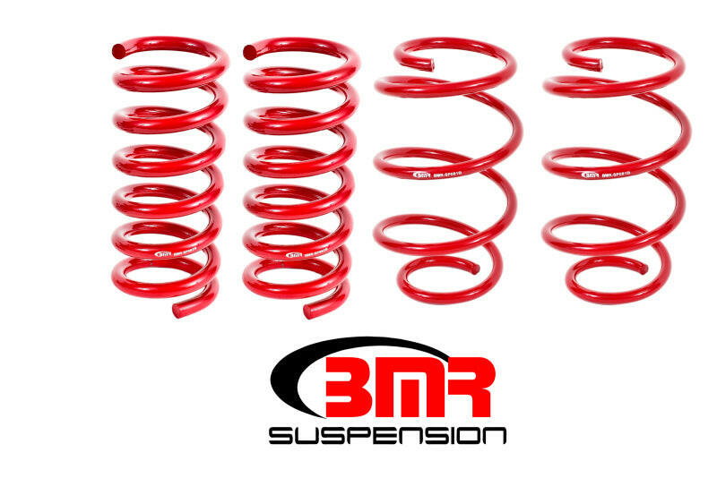 BMR 15-17 S550 Mustang Performance Version Lowering Springs (Set Of 4) - Red Lowering Springs BMR Suspension