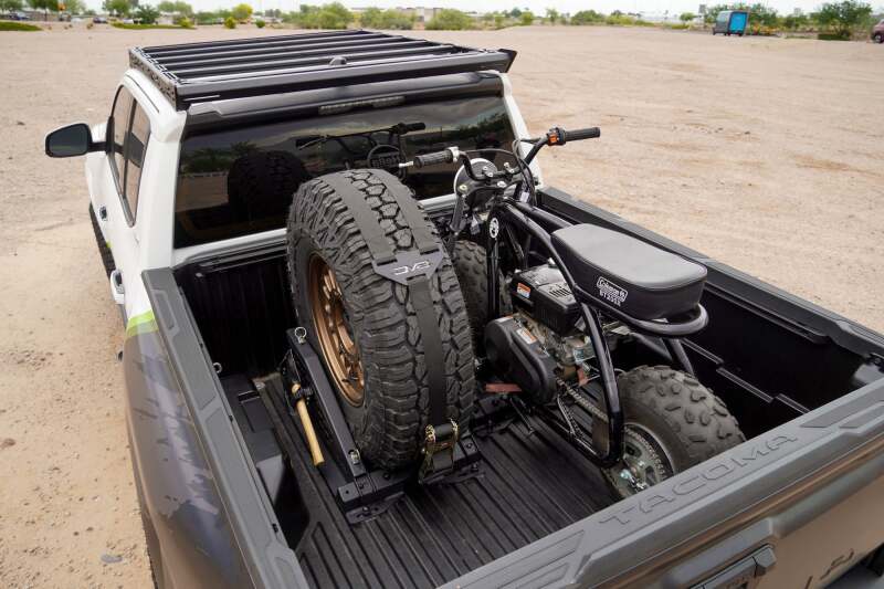 DV8 Offroad Truck Bed Universal Tire Carrier & Accessory Mount Chase Racks DV8 Offroad