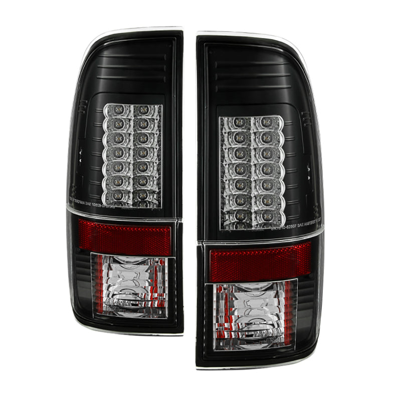Spyder Ford Super Duty 08-15 Version 2 LED Tail Lights Black ALT-YD-FS07-LED-G2-BK Tail Lights SPYDER