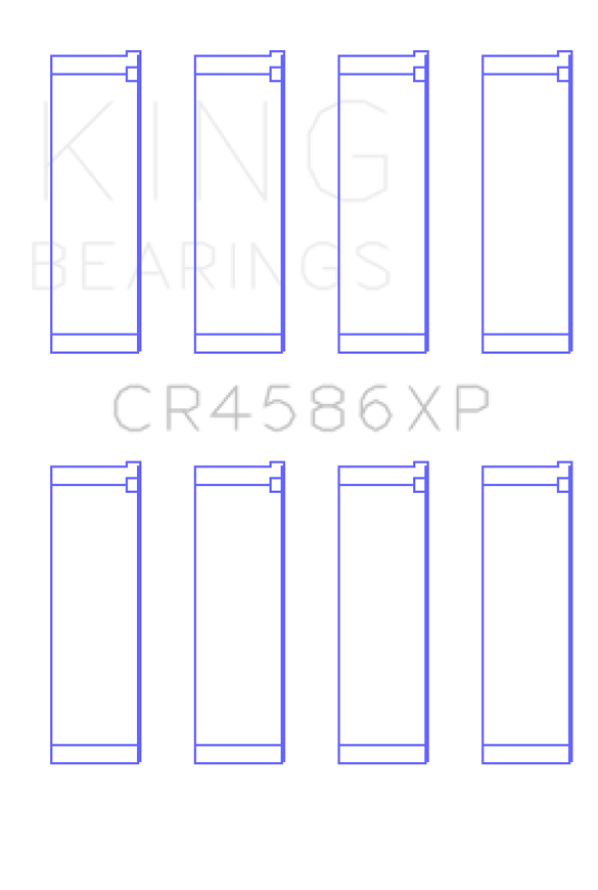 King Engine Bearings Mitsubishi 4B11T EVO X 2007+ (Size STD) Performance Rod Bearing Set Bearings King Engine Bearings