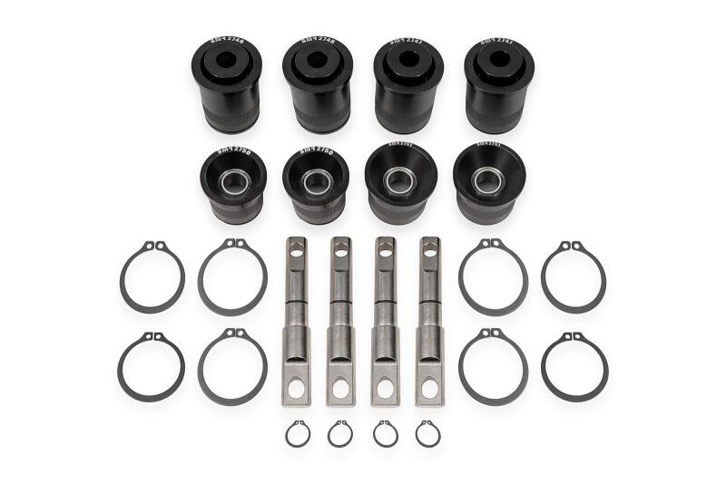 BMR 14-19 Chevrolet Corvette C7 Rear Upper & Lower Control Arm Bearing Kit - Black Anodized Bushing Kits BMR Suspension
