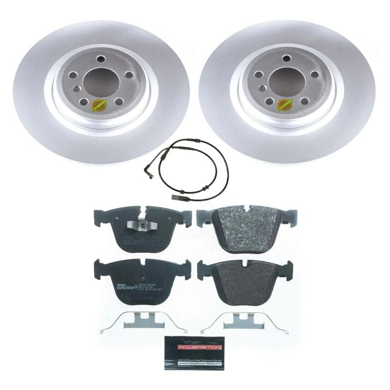 Power Stop 09-10 BMW 750Li Rear Euro-Stop Brake Kit Brake Kits - OE PowerStop