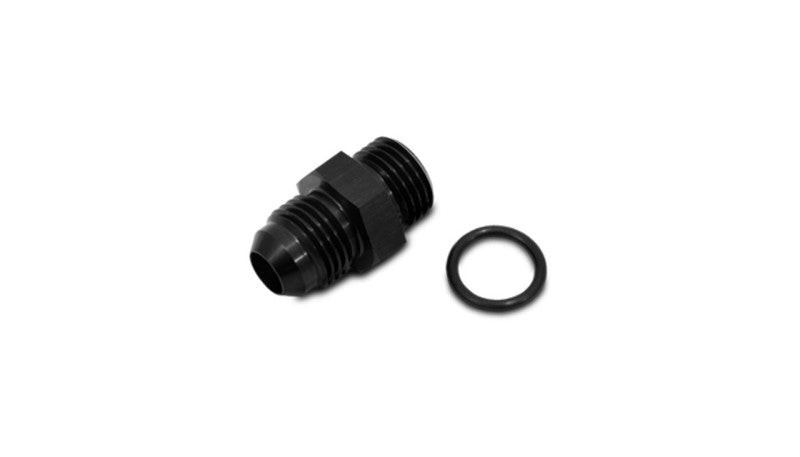 Vibrant -3 Male AN x -6 Male ORB Flare Straight Adapter w/O-Ring Fittings Vibrant