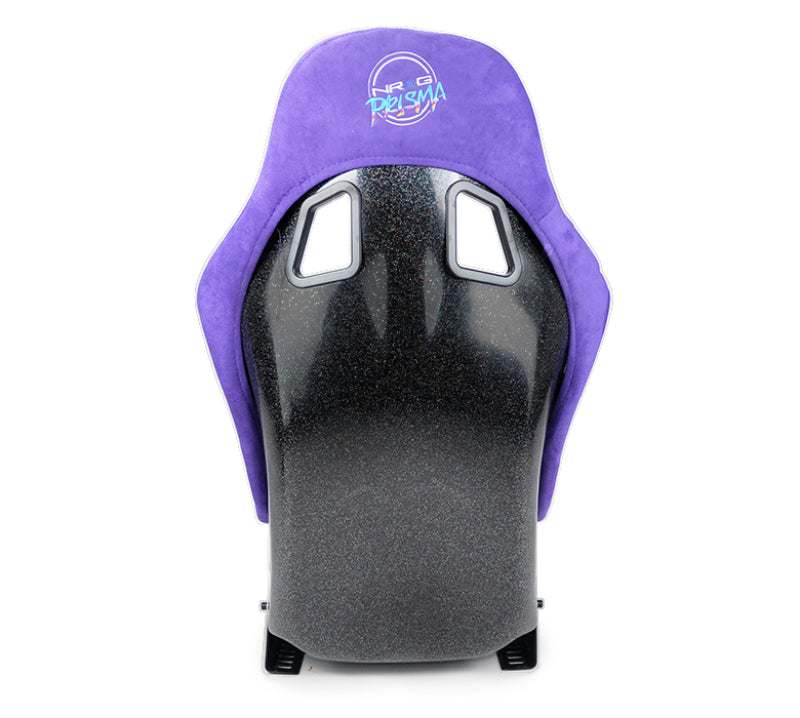 NRG FRP Bucket Seat PRISMA Edition w/ Pearlized Back Purple Alcantara - Medium Race Seats NRG