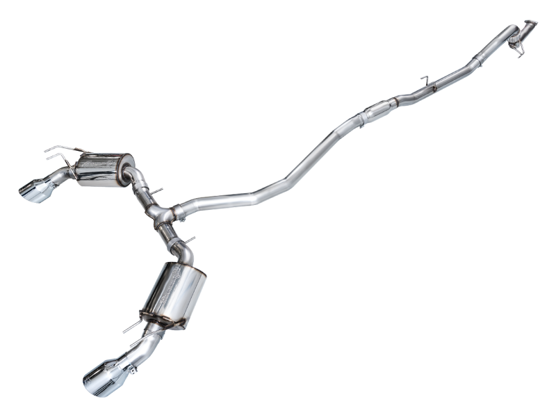 AWE Tuning 22+ Honda Civic Si/Acura Integra Touring Edition Catback Exhaust - Dual Chrome Silver Tip Catback AWE Tuning