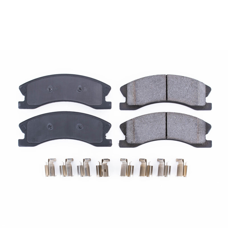 Power Stop 99-04 Jeep Grand Cherokee Front Z17 Evolution Ceramic Brake Pads w/Hardware Brake Pads - OE PowerStop