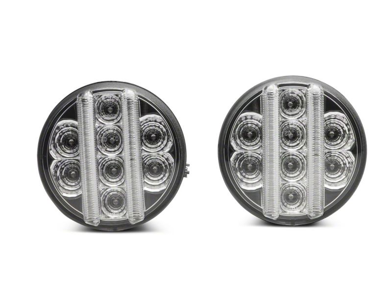 Raxiom 07-18 Jeep Wrangler JK Axial Series LED Front Turn Signals- Clear Lights Corner Raxiom