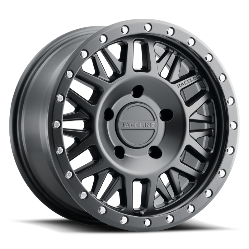 Raceline 951B Ryno 17x8.5in / 6x120 BP / 0mm Offset / 67.1mm Bore - Satin Black Wheel Wheels - Cast Raceline