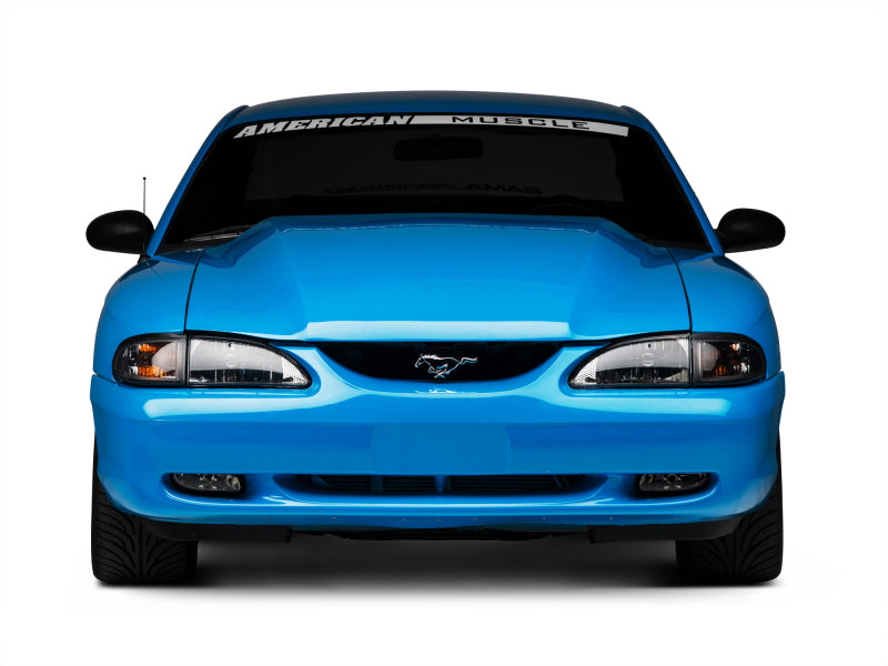 Raxiom 94-98 Mustang Axial Series Cobra Style Headlights- Black Housing (Clear Lens) Headlights Raxiom