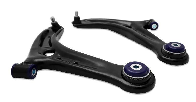 Superpro 13-17 Ford Fiesta Complete Front Lower Control Arm Kit (Caster Increase) Control Arms Superpro