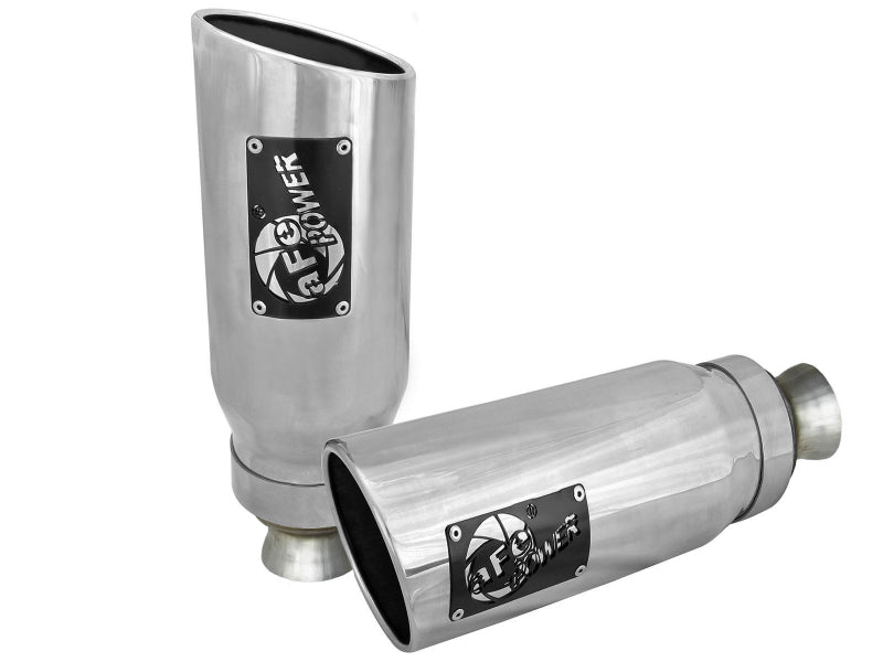 aFe MACH Force-XP 4-1/2in Steel OE Replacement Exhaust Tips - 2021+ Dodge Ram (5.7L V8) - Polished Tips aFe