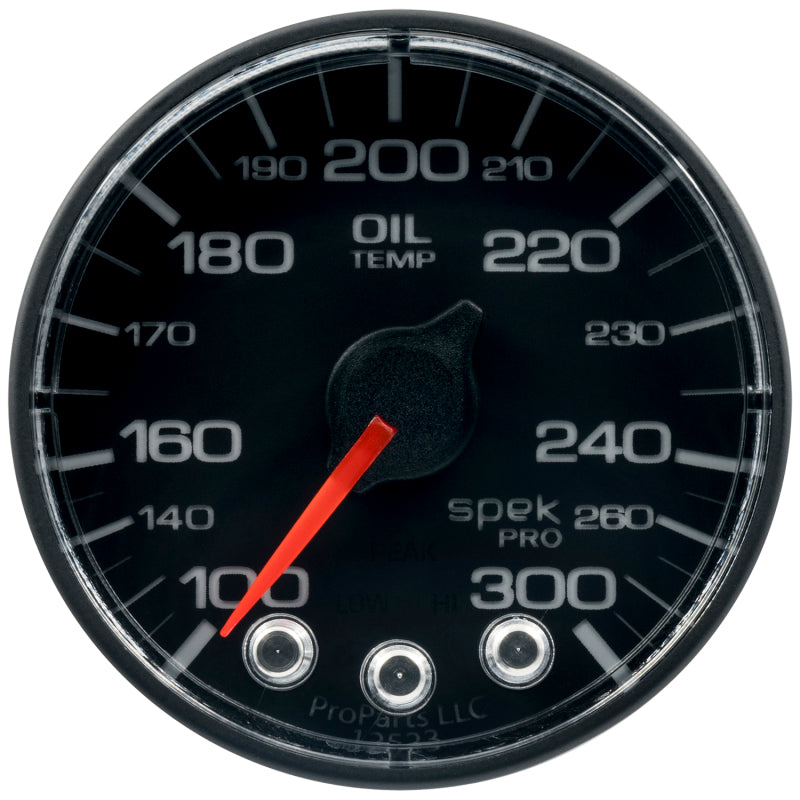Autometer Spek-Pro 52.4mm 100-300 F Deg Digital Stepper Motor Oil Temp Gauge Gauges AutoMeter