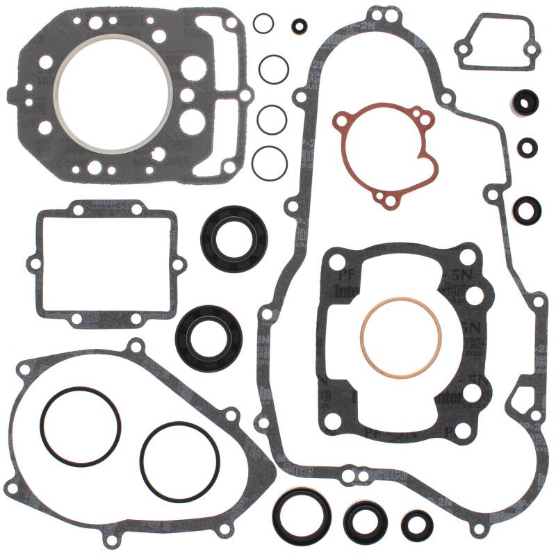 Vertex Gaskets 87-88 Kawasaki KXF250 Tecate Complete Gasket Kit w/ Oil Seals Engine Hardware Vertex Pistons
