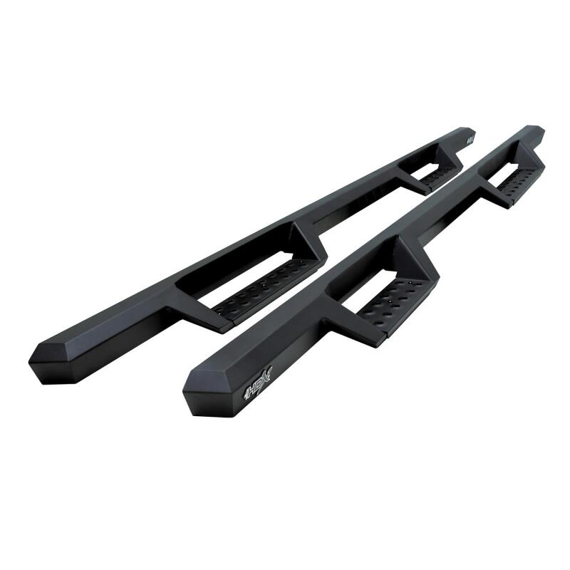 Westin 04-13 Chevy Silverado 1500 Crew Cab 2004-2013 HDX Drop Nerf Step Bars - Textured Black Nerf Bars Westin