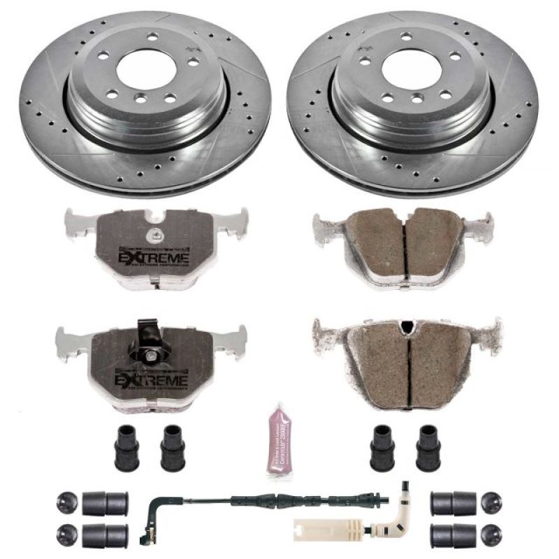 Power Stop 04-07 BMW 525i Rear Z26 Street Warrior Brake Kit Brake Kits - Performance D&S PowerStop