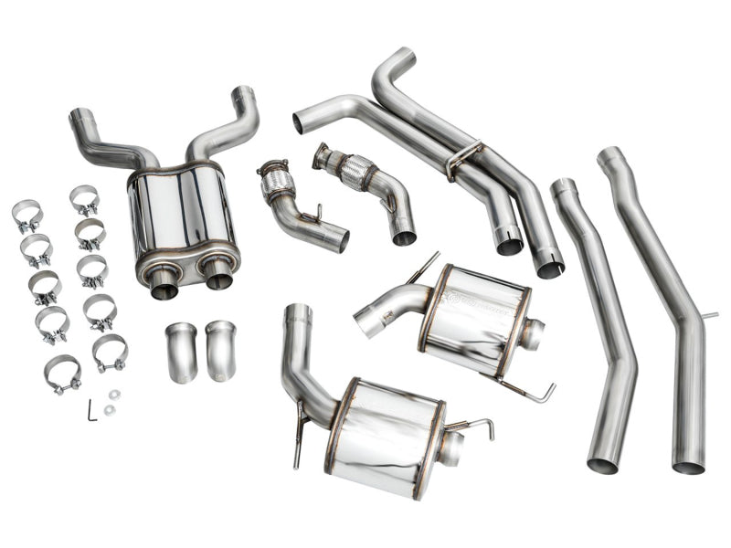 AWE Tuning Audi 2019-2023 C8 A6/A7 3.0T Touring Edition Cat-Back Exhaust- Turn Downs Catback AWE Tuning