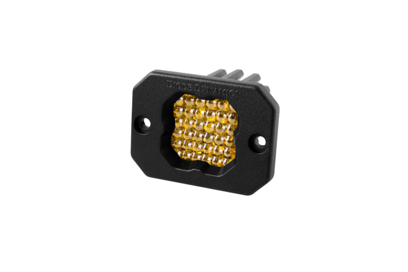 Diode Dynamics Stage Series C1 LED Pod Pro - Yellow Flood Flush ABL Each Light Accessories and Wiring Diode Dynamics