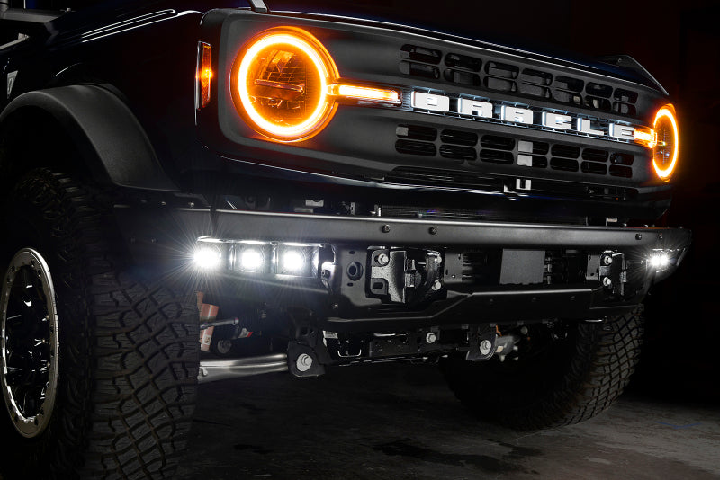 ORACLE Lighting 21-22 Ford Bronco Triple LED Fog Light Kit for Steel Bumper - White Fog Lights ORACLE Lighting