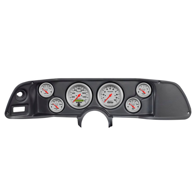 Autometer Ultra-Lite 70-78 Camaro Dash Kit 6pc Tach / MPH / Fuel / Oil / WTMP / Volt Gauges AutoMeter