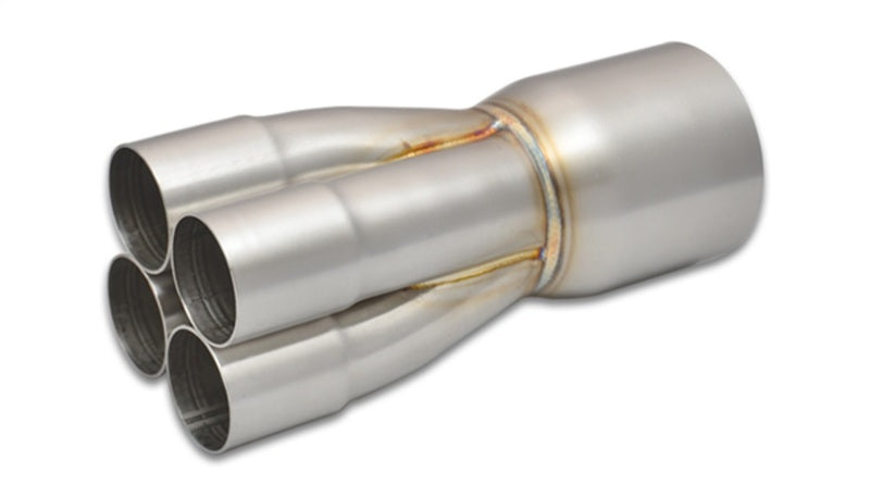 Vibrant 4-1 SS Merge Collectors (1-3/4in Inlet Slipover ID 3in Merge Outlet OD) - Sold Individually Merge Collectors Vibrant