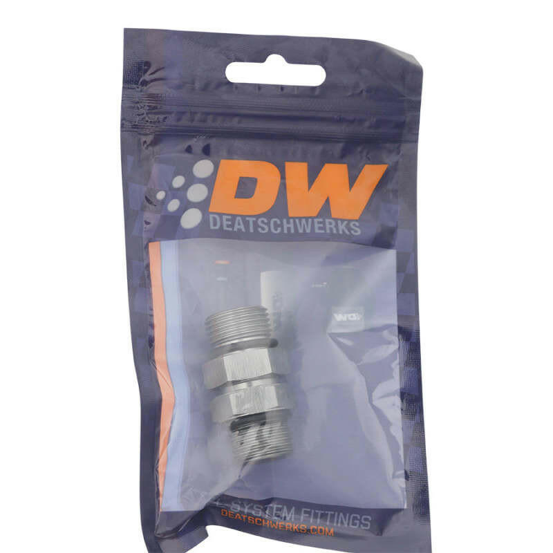 DeatschWerks 8AN ORB Male to 8AN ORB Male Swivel Adapter - Anodized DW Titanium Fittings DeatschWerks