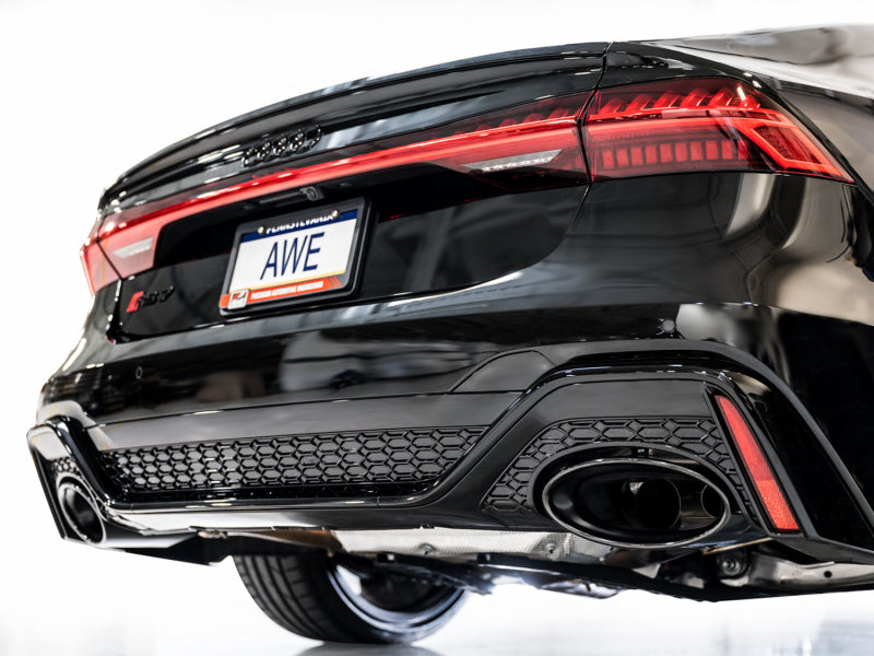 AWE Tuning 21-23 Audi C8 RS6/RS7 SwitchPath Cat-back Exhaust - Diamond Black Tips Catback AWE Tuning