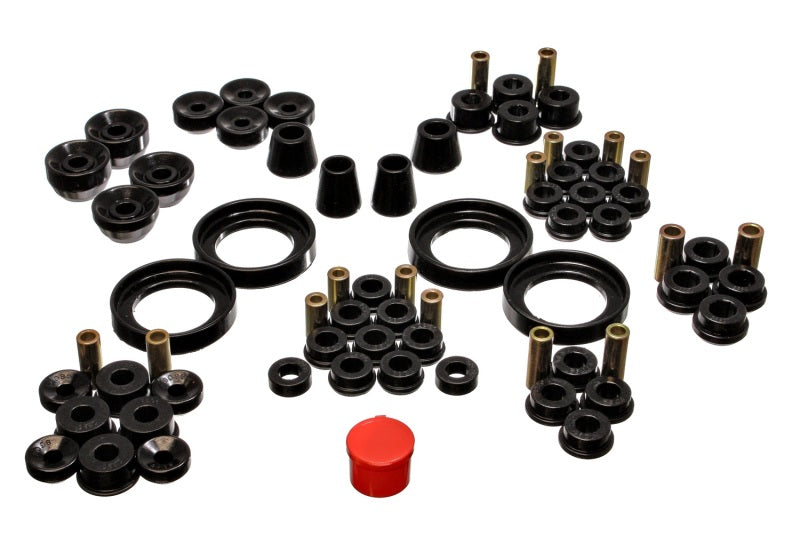Energy Suspension 92-96 Honda Prelude Black Hyper-Flex Master Bushing Set Bushings - Full Vehicle Kits Energy Suspension