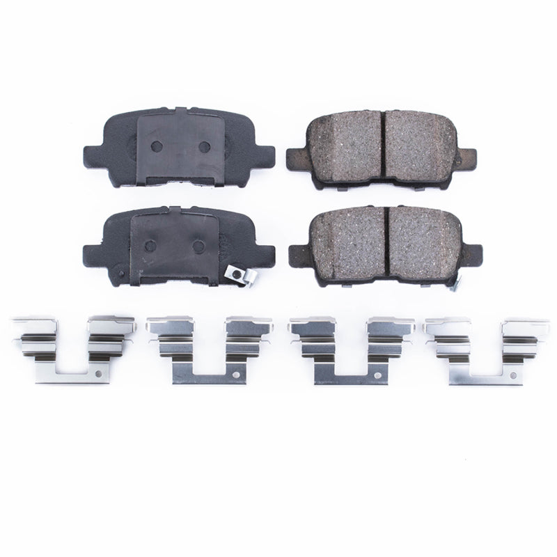 Power Stop 01-06 Acura MDX Rear Z17 Evolution Ceramic Brake Pads w/Hardware Brake Pads - OE PowerStop