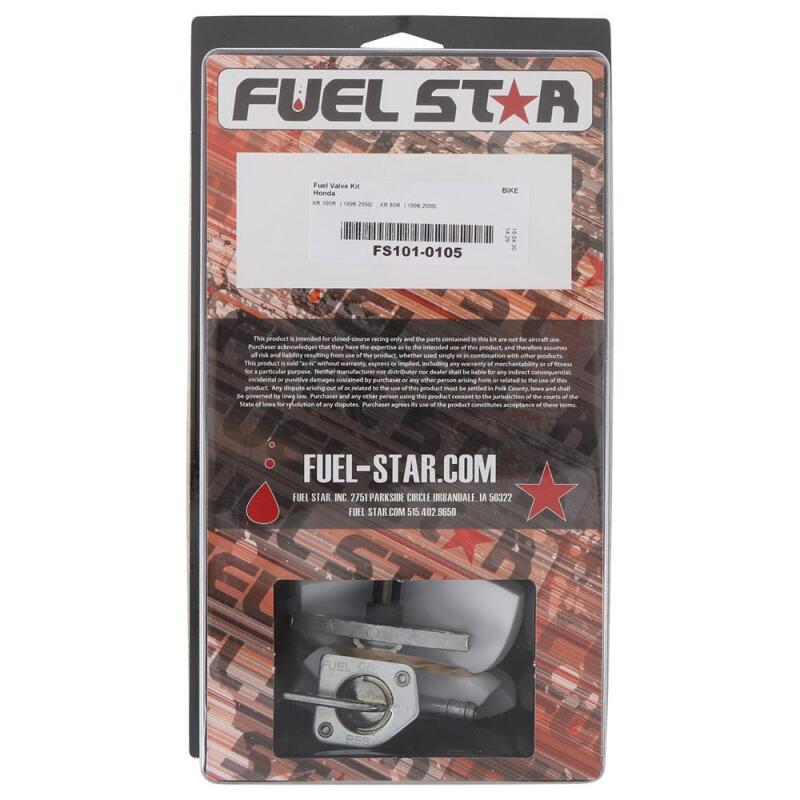 All Balls Racing 98-00 XR 100 R/98-00 XR 80 R Fuel Valve Kit Control Arms All Balls Racing