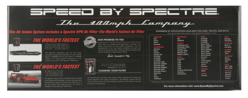 Spectre 05-10 Chrysler 300C V8-5.7/6.1L F/I Air Intake Kit - Polished w/Red Filter Cold Air Intakes Spectre