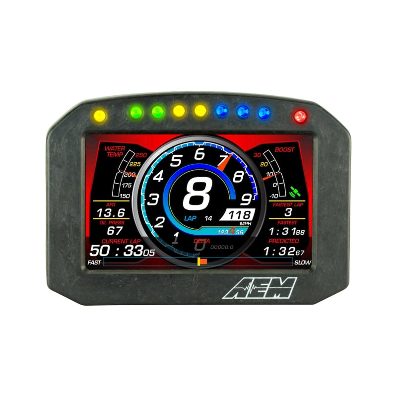 AEM CD-5 Carbon Flush Digital Dash Display Gauges AEM