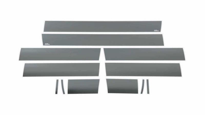 Putco 07-13 GMC Sierra Extended Cab 8ft Long Box - 6in Wide - 12pcs Black Platinum Rocker Panels Body Armor & Rock Rails Putco