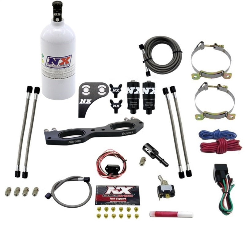 Nitrous Express Polaris RZR 900cc Nitrous Plate Kit w/2.5lb Bottle Nitrous Systems Nitrous Express