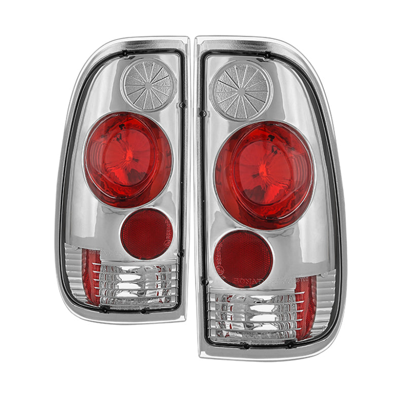 Spyder Ford F150 side 97-03/F250/350/450/550 Super Duty 99-07 Euro Tail Lights Chrm ALT-YD-FF15097-C Tail Lights SPYDER