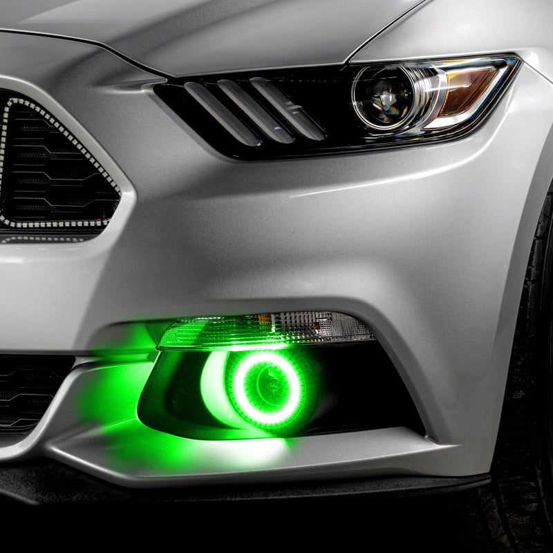 Oracle 15-17 Ford Mustang Dynamic RGB+A Projector Surface Mount Fog Light Halo Kit - Fog Lights ORACLE Lighting