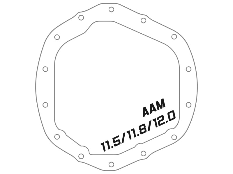 aFe Street Series Rear Differential Cover Raw w/ Machined Fins 19-20 Ram 2500/3500 Diff Covers aFe