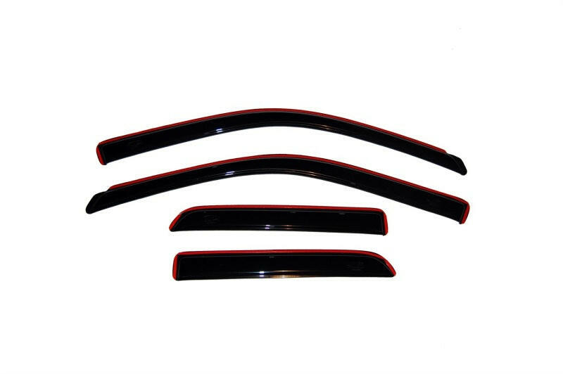 AVS 09-18 Dodge RAM 1500 Quad Cab Ventvisor In-Channel Front & Rear Window Deflectors 4pc - Smoke Wind Deflectors AVS