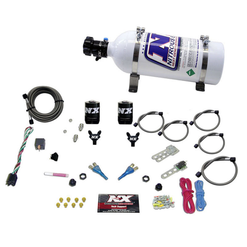 Nitrous Express 92-95 Dodge V8 TBI Dual Nozzle Nitrous Kit (50-125HP) w/5lb Bottle Nitrous Systems Nitrous Express