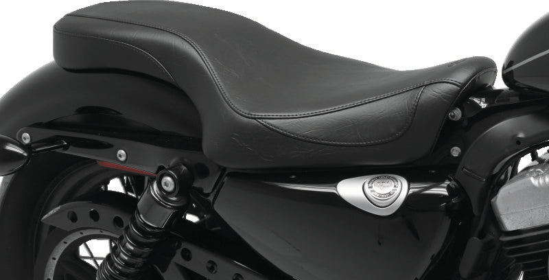 Mustang 04-21 Harley Sportster Super Tripper 1PC Seat - Black One-Piece Motorcycle Seats Mustang Motorcycle